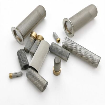 SS201 SS316 Paslanmaz Çelik Filtre Tüp Silindir Yağ Filtre Tel Ağı Özel