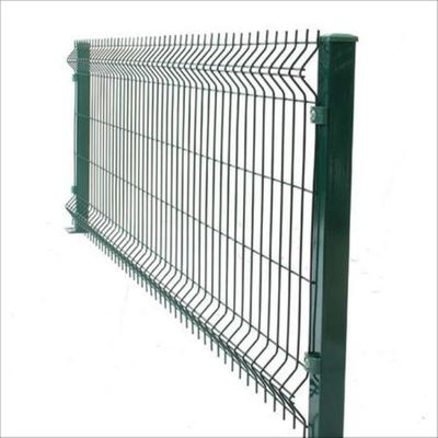 50x200mm Göz Aralığı 4mm Tel Çapı 50x50mm Kare Direkli 3D Kavisli Bahçe Çiti (Dış Mekan Villa Sınırı İçin)