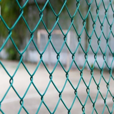 Çiftlik Alanı Pvc Elmas Ağı Çit Plastik Kaplı Zincir Bağ Çit 1000-2500mm