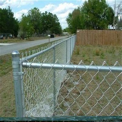 Ağır Güçlü 6ft X 50ft Galvanize Çelik Zincir Bağlantı Çit Kumaş 9 Ölçüm