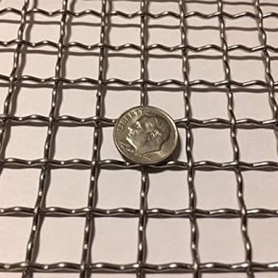 60 80 100 Mesh Paslanmaz Çelik Galvanizli Kare Dokunmuş Kırılmış Tel Ağı Madencilik için Ölçüme Kesilmiş