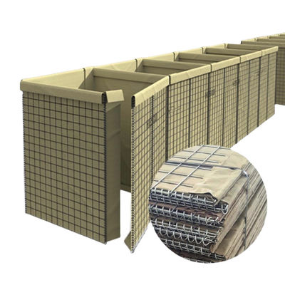 Ağır 4 mm 5 mm askeri hesco engeller Bir atış alanı için kum duvarı
