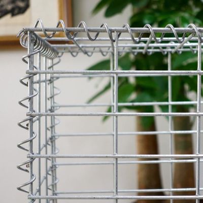 Customzied 2.0-4.0mm Kaynaklı Gabion Kutusu 2*1*1 Taşlar İçin Tel Sepeti