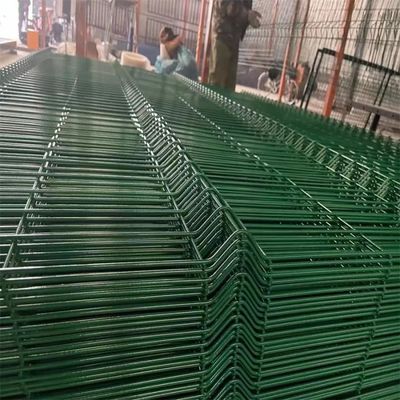 3D Eğimli Tel Ağı Çit Çelik Panel V Katlama PVC Kaplı Kaynaklı Tel Ağı Panel