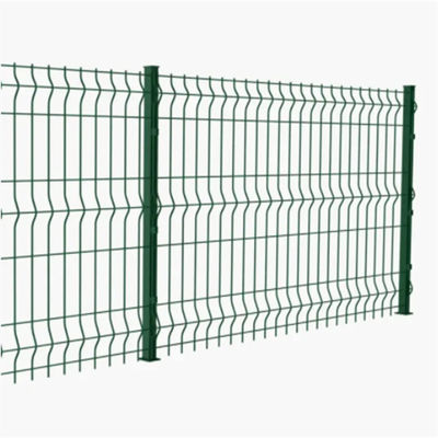 Yüksek Kaliteli Galvanizli Çelik PVC Kaplı 3D V-Eğilmiş Tel Ağı Dış Çit için Kaynaklı Çit