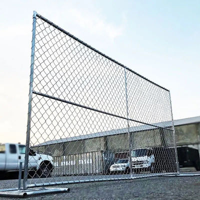 8 Foot Sınır Duvarı Endüstri İçin Sıcak Battırılmış Galvanize Zincir Bağ Çit