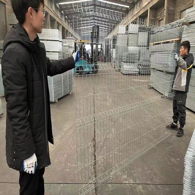 4mm Tel Diametri 50 X180mm Sınır Duvarı için 3d Eğimli Çit