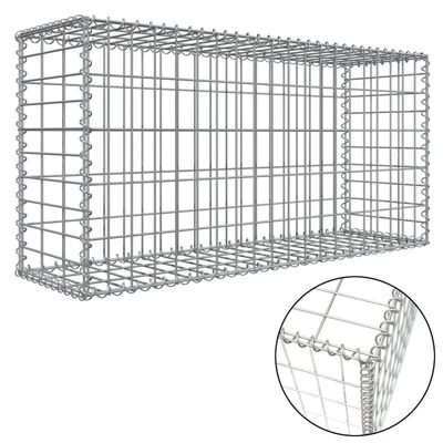 1x1x2 PVC Gabion Sepeti Gabion Kutusu Çelik Hasırda Çinko Kaplı Gabion Mesh Tutma