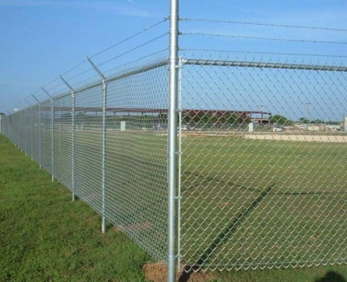 100ft 50ft 8ft 6ft Galvanizli Zincir Bağ &Ccedil;it Ruloları 2.0mm Cyclone Mesh &Ccedil;it 0