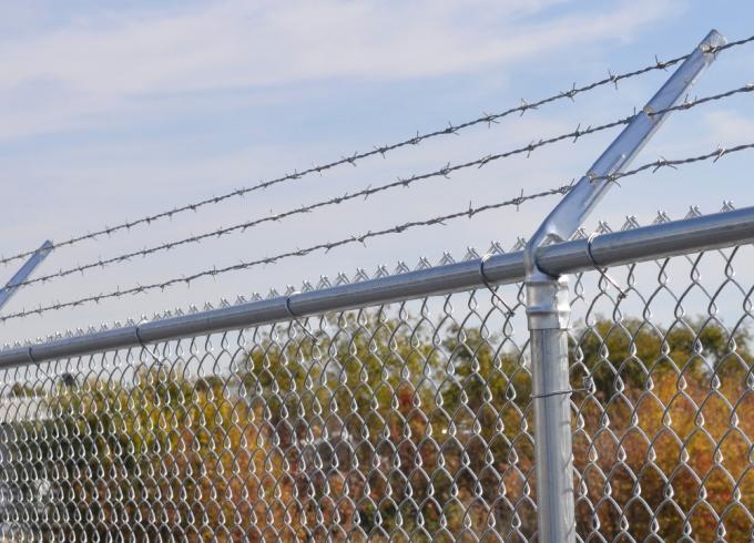 100ft 50ft 8ft 6ft Galvanizli Zincir Bağ &Ccedil;it Ruloları 2.0mm Cyclone Mesh &Ccedil;it 4