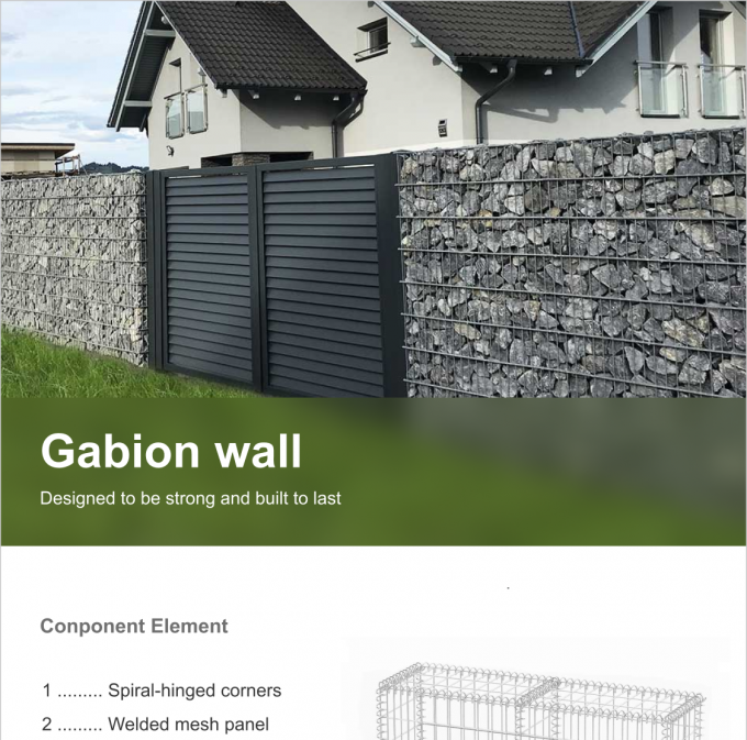 &Ccedil;inko kaplı kablo &ouml;rg&uuml;s&uuml; Gabion Box Garden Gabion Stone Cage Anti Rust 8