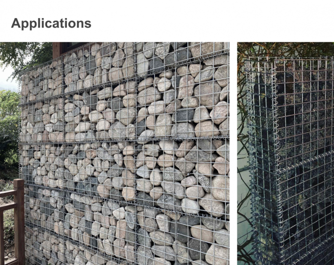 &Ccedil;inko kaplı kablo &ouml;rg&uuml;s&uuml; Gabion Box Garden Gabion Stone Cage Anti Rust 15