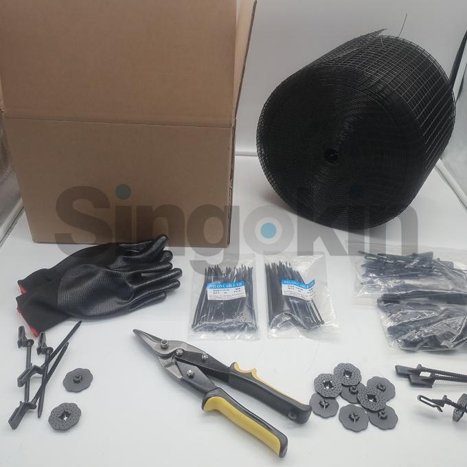 PVC kaynaklı &ouml;rg&uuml; G&uuml;neş Paneli Kuş Tel koruma kiti G&uuml;neş Paneli i&ccedil;in kanıtlı g&uuml;vercin ağı 5