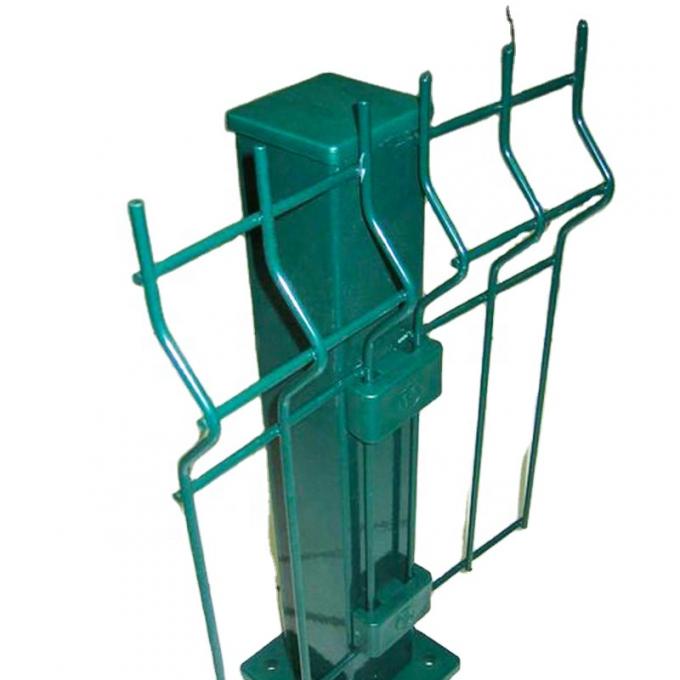 Pvc kaplı 3d kaynaklı tel &ccedil;it Eğri Metal Bah&ccedil;e &Ccedil;it 2,3m*3m 0