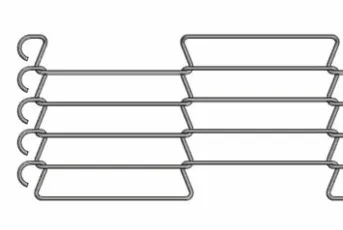 1.0mm-3.0mm Paslanmaz &Ccedil;elik Tel Ağı Taşıyıcı Kemeri Fırın Fırını i&ccedil;in 2